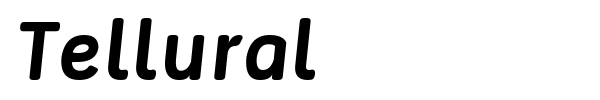 Tellural font preview